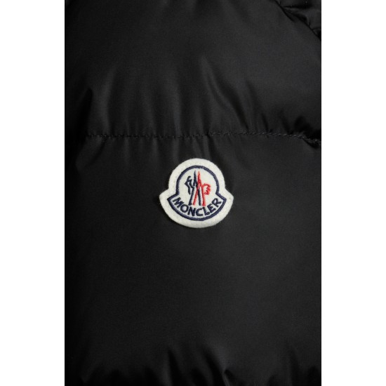 2022 MONCLER Cardoncelle Kort Jakke Dame Waist Dunfrakke Vinterjakke Sort