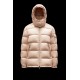 2022 MONCLER Maire Kort Jakke Dame Hætte Dunfrakke Vinterjakke Pink