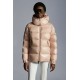 2022 MONCLER Maire Kort Jakke Dame Hætte Dunfrakke Vinterjakke Pink