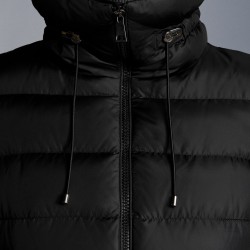 2022 MONCLER Marquer Kort Jakke Dame Waist Dunfrakke Vinterjakke Sort