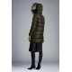 2022 Moncler Aphroti Parka Fur Hætte Collar Lang Jakke Dame Dunfrakke Vinterjakke Army Grøn