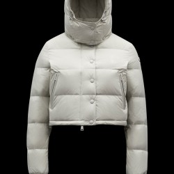 2022 Moncler Avoine Kort Jakke Dame Dunfrakke Vinterjakke Light Grå