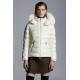 2022 Moncler Badyfur Collar Kort Jakke Dame Dunfrakke Vinterjakke hvid