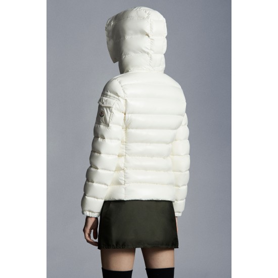 2022 Moncler Badyfur Collar Kort Jakke Dame Dunfrakke Vinterjakke hvid