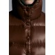 2022 Moncler Bardanette Kort Jakke Dame Dunfrakke Vinterjakke Walnut Brun