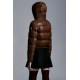 2022 Moncler Bardanette Kort Jakke Dame Dunfrakke Vinterjakke Walnut Brun