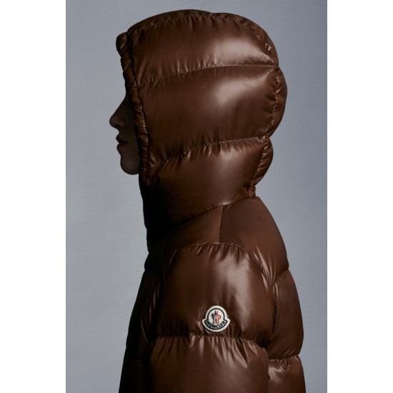 2022 Moncler Bardanette Kort Jakke Dame Dunfrakke Vinterjakke Walnut Brun