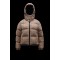 2022 Moncler Bugrane Kort Hætte Jakke Dame Dunfrakke Vinterjakke Burnt Orange And Sort Check