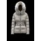 2022 Moncler Cardamine Fur Collar Kort Jakke Dame Dunfrakke Vinterjakke Metallic Gold