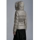 2022 Moncler Cardamine Fur Collar Kort Jakke Dame Dunfrakke Vinterjakke Metallic Gold