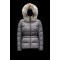 2022 Moncler Cardamine Fur Collar Kort Jakke Dame Dunfrakke Vinterjakke Silver