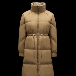 2022 Moncler Citronnier Parka Lang Jakke Dame Dunfrakke Vinterjakke Natural Camel Beige