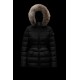 2022 Moncler Clion Parka Kort Jakke Dame Waist Fur Hætte Collar Dunfrakke Vinterjakke Sort