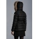 2022 Moncler Clion Parka Kort Jakke Dame Waist Fur Hætte Collar Dunfrakke Vinterjakke Sort