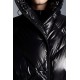 2022 Moncler Cotonniere Parka Lang Jakke Dame Waist Dunfrakke Vinterjakke Sort