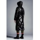 2022 Moncler Cotonniere Parka Lang Jakke Dame Waist Dunfrakke Vinterjakke Sort