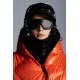 2022 Moncler Cotonniere Parka Lang Jakke Dame Waist Dunfrakke Vinterjakke Bright Orange