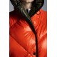 2022 Moncler Cotonniere Parka Lang Jakke Dame Waist Dunfrakke Vinterjakke Bright Orange