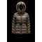 2022 Moncler Cupidone Fur Collar Kort Jakke Dame Waist Dunfrakke Vinterjakke Taupe