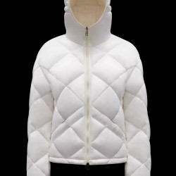 2022 Moncler Egilope Kort Jakke Dame Dunfrakke Vinterjakke hvid