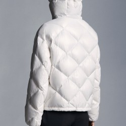 2022 Moncler Egilope Kort Jakke Dame Dunfrakke Vinterjakke hvid