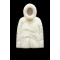 2022 Moncler Epilobe Kort Jakke Dame Dunfrakke Vinterjakke Silk hvid