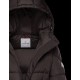 2022 Moncler Feuille Parka Hætte Lang Jakke Dame Dunfrakke Vinterjakke Dark Grå