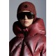 2022 Moncler Frele Kort Hætte Jakke Dame Dunfrakke Vinterjakke Cherry Pink