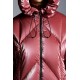 2022 Moncler Frele Kort Hætte Jakke Dame Dunfrakke Vinterjakke Cherry Pink