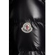 2022 Moncler Fulmarus Parka Fur Collar Hætte Lang Jakke Dame Dunfrakke Vinterjakke Sort