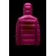 2022 Moncler Fustet Kort Jakke Dame Hætte Dunfrakke Vinterjakke Pink