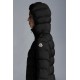 2022 Moncler Gie Parka Lang Jakke Dame Hætte Dunfrakke Vinterjakke Sort