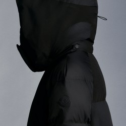 2022 Moncler Heliotrope Parka Lang Jakke Dame Dunfrakke Vinterjakke Sort