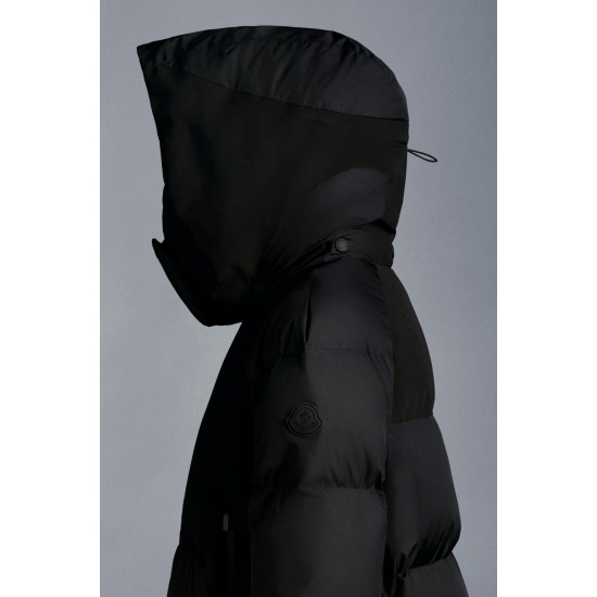 2022 Moncler Heliotrope Parka Lang Jakke Dame Dunfrakke Vinterjakke Sort