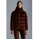 2022 Moncler Holostee Kort Jakke Dame Dunfrakke Vinterjakke Walnut Brun