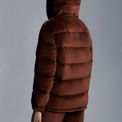 2022 Moncler Holostee Kort Jakke Dame Dunfrakke Vinterjakke Walnut Brun