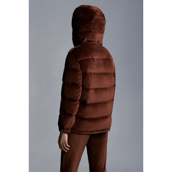 2022 Moncler Holostee Kort Jakke Dame Dunfrakke Vinterjakke Walnut Brun