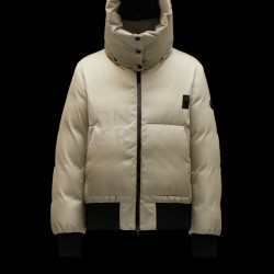 2022 Moncler Homogyne Parka Kort Jakke Dame Dunfrakke Vinterjakke Taupe