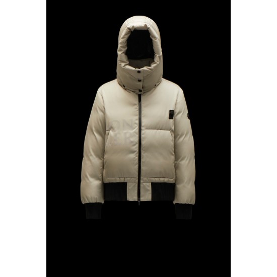 2022 Moncler Homogyne Parka Kort Jakke Dame Dunfrakke Vinterjakke Taupe