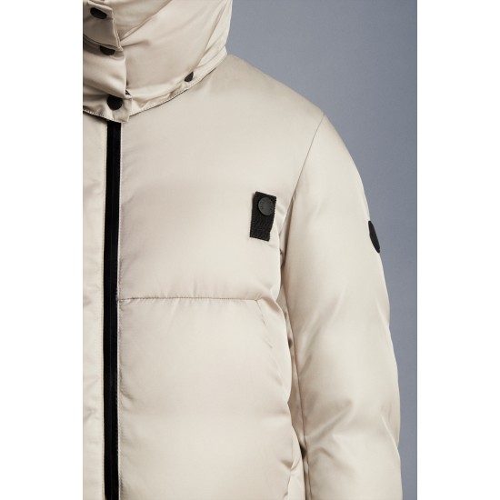 2022 Moncler Homogyne Parka Kort Jakke Dame Dunfrakke Vinterjakke Taupe