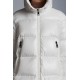 2022 Moncler Laiche Parka Kort Jakke Dame Fur Hætte Collar Dunfrakke Vinterjakke Off hvid