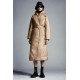 2022 Moncler Lauzee Parka Lang Jakke Dame Dunfrakke Vinterjakke Sand Beige