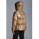 2022 Moncler Parana Kort Jakke Dame Dunfrakke Vinterjakke Natural Camel Beige