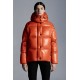 2022 Moncler Parana Kort Jakke Dame Dunfrakke Vinterjakke Orange