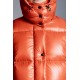 2022 Moncler Parana Kort Jakke Dame Dunfrakke Vinterjakke Orange