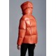 2022 Moncler Parana Kort Jakke Dame Dunfrakke Vinterjakke Orange