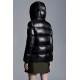 2022 Moncler Seritte Parka Kort Jakke Dame Dunfrakke Vinterjakke Sort