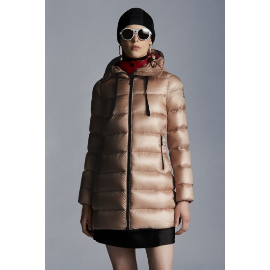 2022 Moncler Suyen Parka Lang Jakke Dame Dunfrakke Vinterjakke Blush Pink