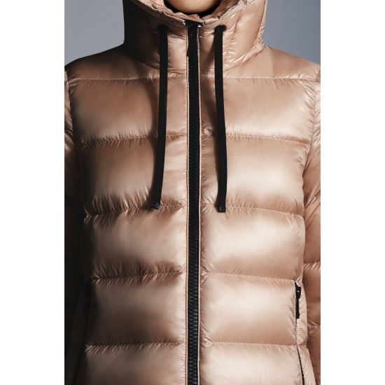 2022 Moncler Suyen Parka Lang Jakke Dame Dunfrakke Vinterjakke Blush Pink