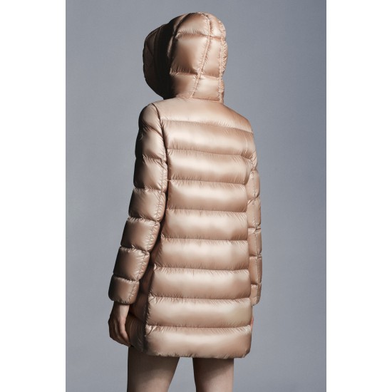 2022 Moncler Suyen Parka Lang Jakke Dame Dunfrakke Vinterjakke Blush Pink